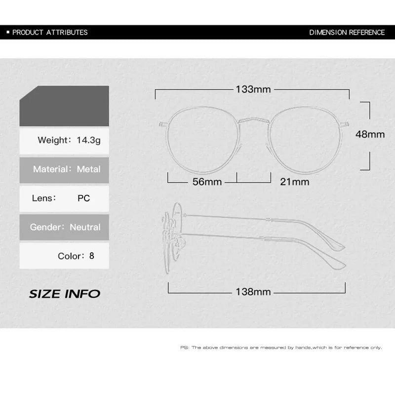 Stylish Round Anti-Blue Light Glasses with Metal Frame and High-Quality Lenses for Digital Eye Protection - Lucid Fantasy 