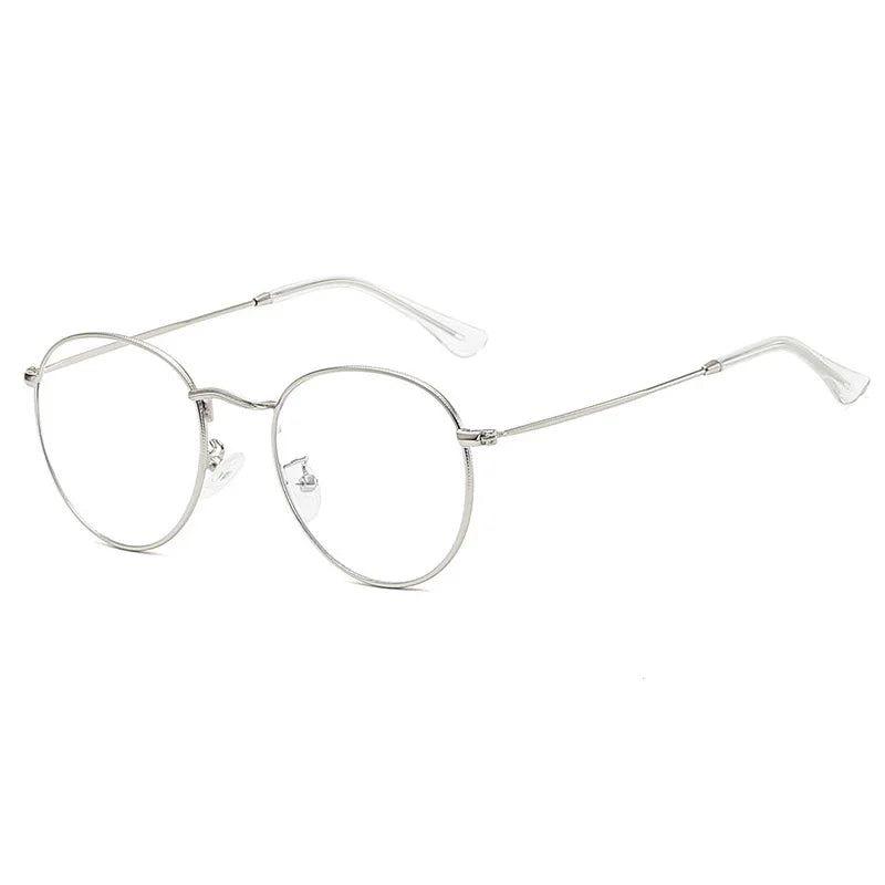 Stylish Round Anti-Blue Light Glasses with Metal Frame and High-Quality Lenses for Digital Eye Protection - Lucid Fantasy 