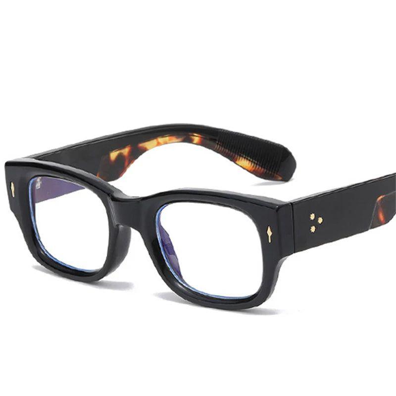 Stylish Spring-Hinged Square Frame Blue Light Blocking Glasses - Lucid Fantasy 