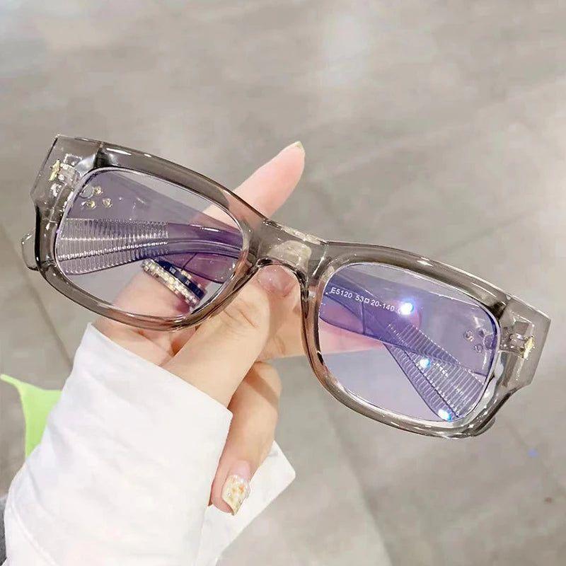 Stylish Spring-Hinged Square Frame Blue Light Blocking Glasses - Lucid Fantasy 