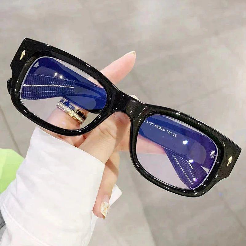 Stylish Spring-Hinged Square Frame Blue Light Blocking Glasses - Lucid Fantasy 