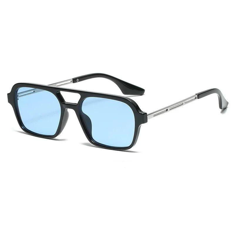 Stylish Square Double Bridge Sunglasses with Full UV400 Shielding - Lucid Fantasy 