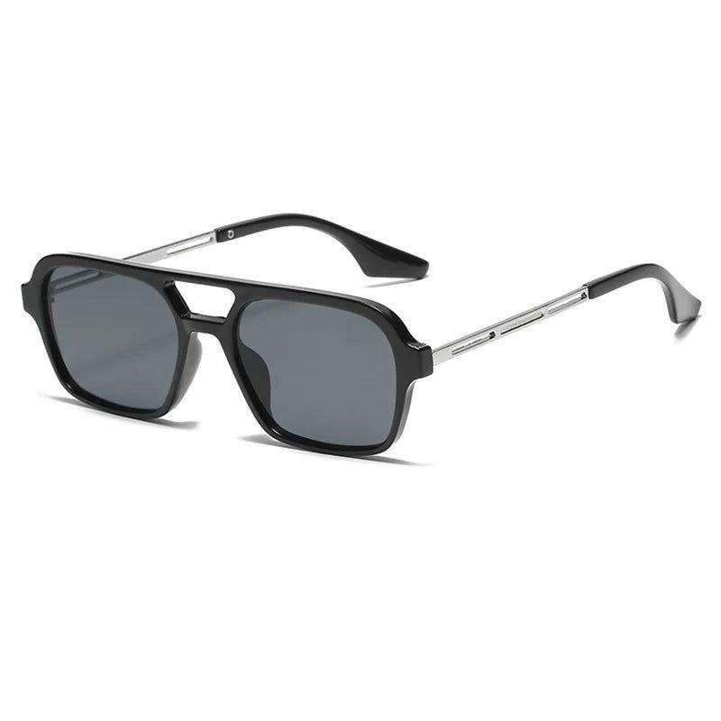 Stylish Square Double Bridge Sunglasses with Full UV400 Shielding - Lucid Fantasy 