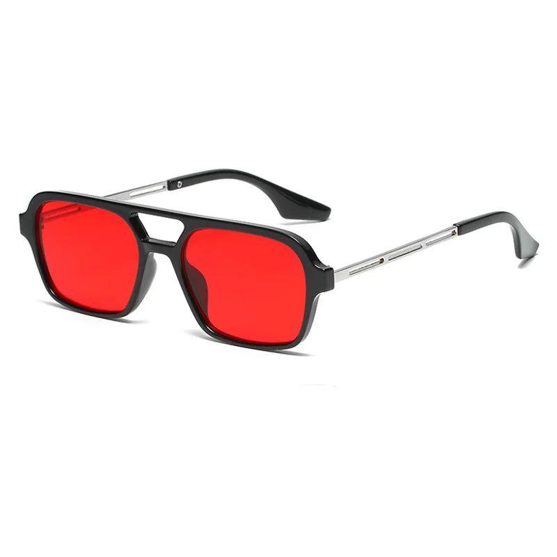 Stylish Square Double Bridge Sunglasses with Full UV400 Shielding - Lucid Fantasy 