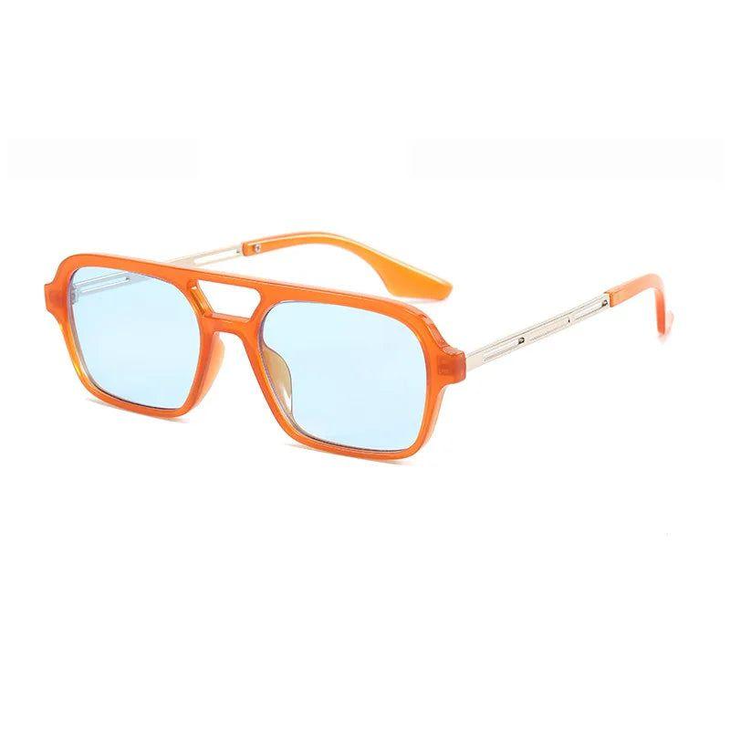 Stylish Square Double Bridge Sunglasses with Full UV400 Shielding - Lucid Fantasy 