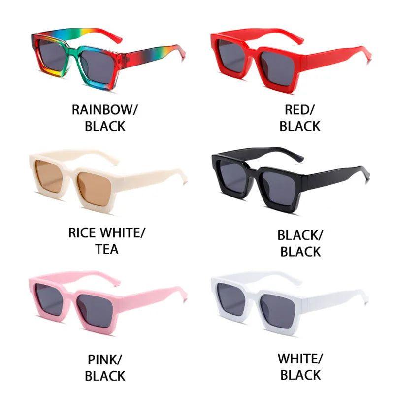 Stylish Style Square Sunglasses with Thick Frame and UV400 Protection - Lucid Fantasy 