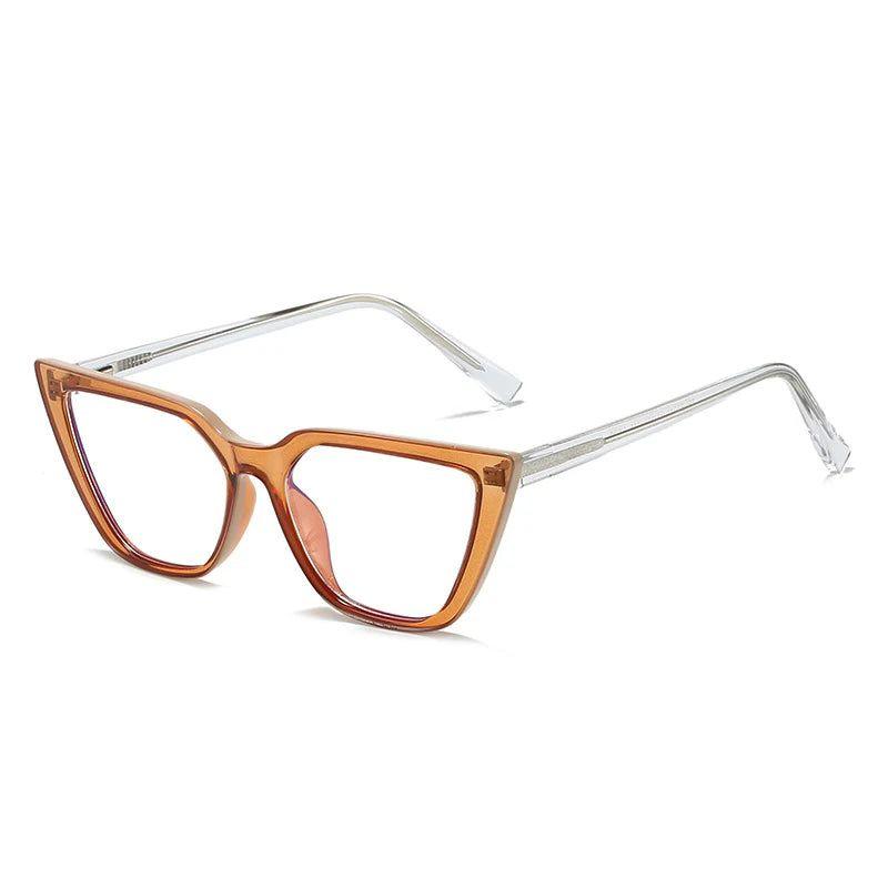 Stylish TR90 Cat Eye Glasses with Anti-Blue Light Feature and Spring Hinges - Lucid Fantasy 