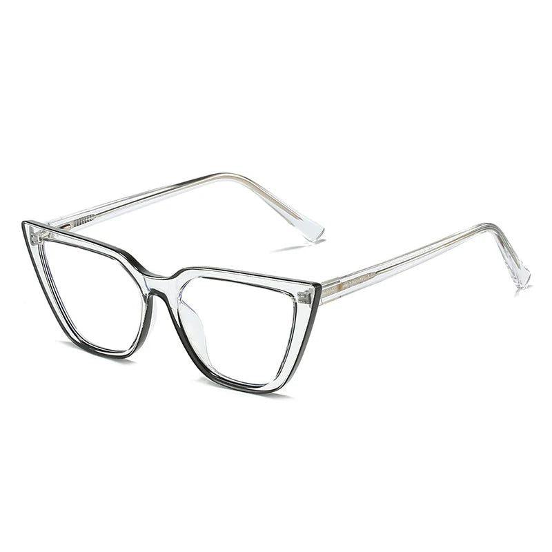 Stylish TR90 Cat Eye Glasses with Anti-Blue Light Feature and Spring Hinges - Lucid Fantasy 