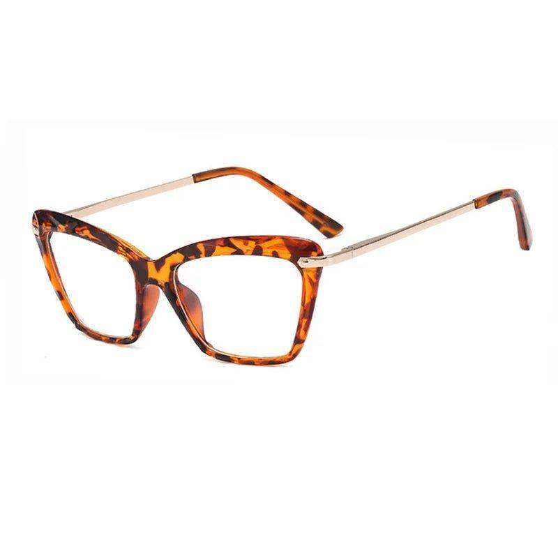 Stylish Transparent Cat Eye Eyeglasses with Spring Hinge and UV400 Protection - Lucid Fantasy 