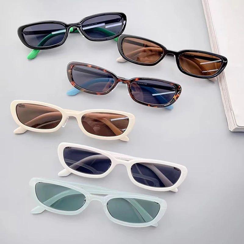 Stylish UV400 Small Rectangle Sunglasses for Fashion-forward Looks - Lucid Fantasy 