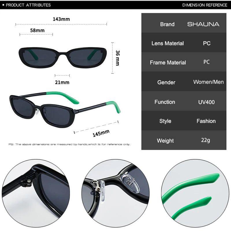 Stylish UV400 Small Rectangle Sunglasses for Fashion-forward Looks - Lucid Fantasy 