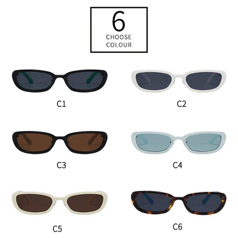 Stylish UV400 Small Rectangle Sunglasses for Fashion-forward Looks - Lucid Fantasy 