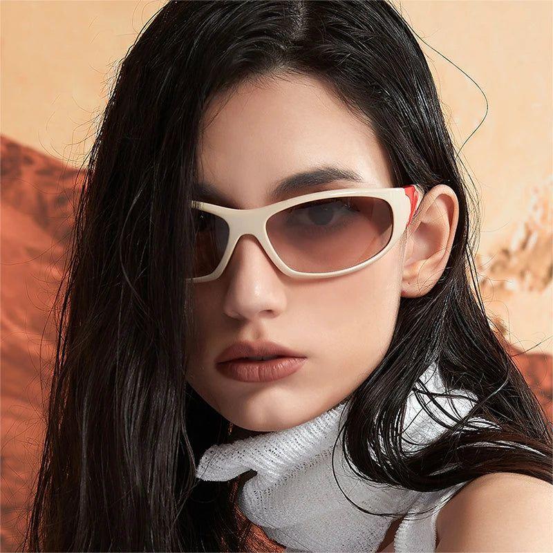 Stylish Y2K Cat Eye UV400 Sunglasses - Sporty Driving Goggles with Fashionable Flair - Lucid Fantasy 