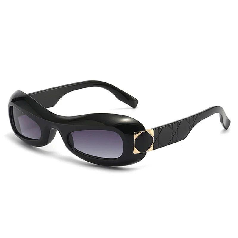 Throwback Oval Cat Eye Sunglasses with UV400 Protection - Stylish Vintage Shades - Lucid Fantasy 