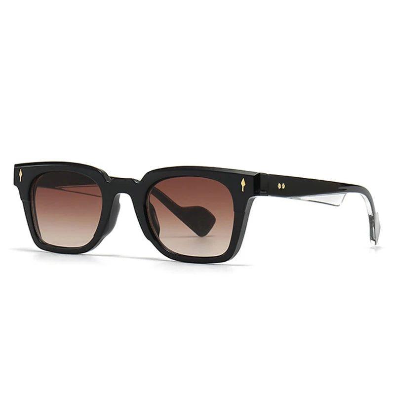 Throwback Square Rivet Sunglasses with UV400 Protection - Luxury Fashion Shades - Lucid Fantasy 