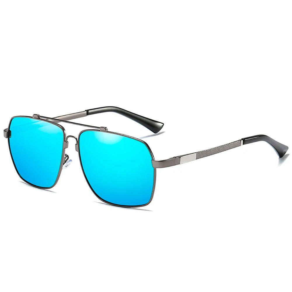 Titanium Alloy Polarized Aviator Sunglasses for Men with UV400 Protection and Mirrored Lenses - Lucid Fantasy 