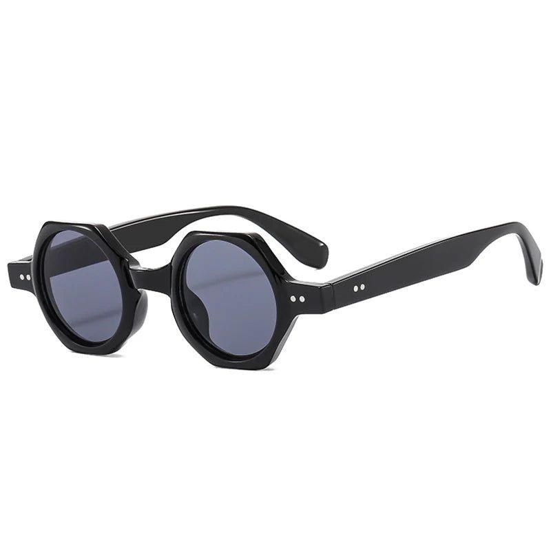 Trendy Candy-Colored Polygon Square Sunglasses with UV400 Protection and Round Lenses - Lucid Fantasy 