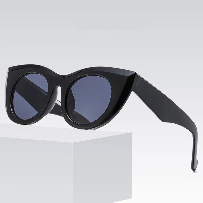 Trendy Cat Eye Jelly Sunglasses with UV400 Protection for Summer Fashion - Lucid Fantasy 