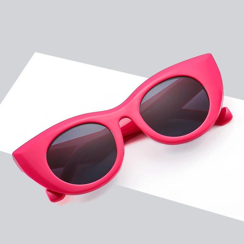 Trendy Cat Eye Jelly Sunglasses with UV400 Protection for Summer Fashion - Lucid Fantasy 