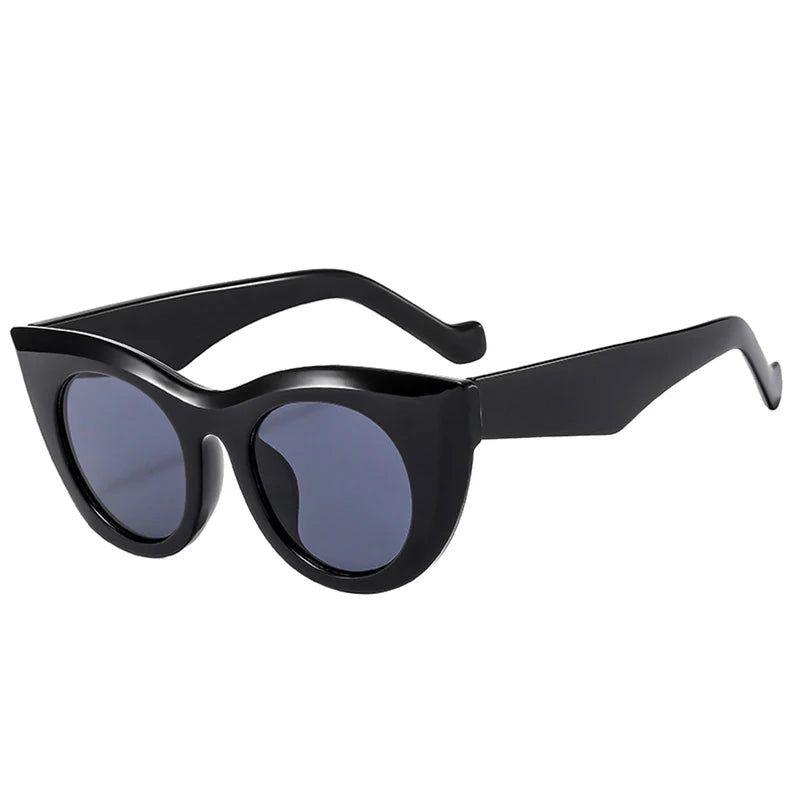 Trendy Cat Eye Jelly Sunglasses with UV400 Protection for Summer Fashion - Lucid Fantasy 