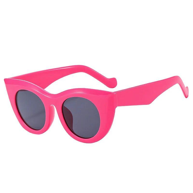 Trendy Cat Eye Jelly Sunglasses with UV400 Protection for Summer Fashion - Lucid Fantasy 