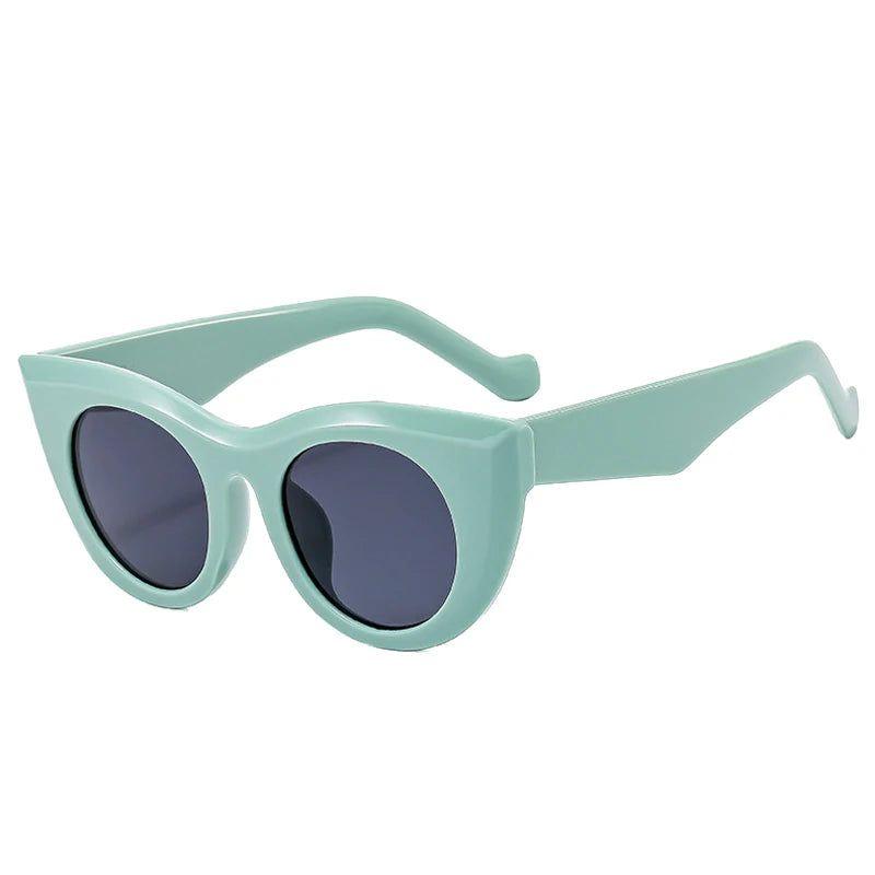 Trendy Cat Eye Jelly Sunglasses with UV400 Protection for Summer Fashion - Lucid Fantasy 