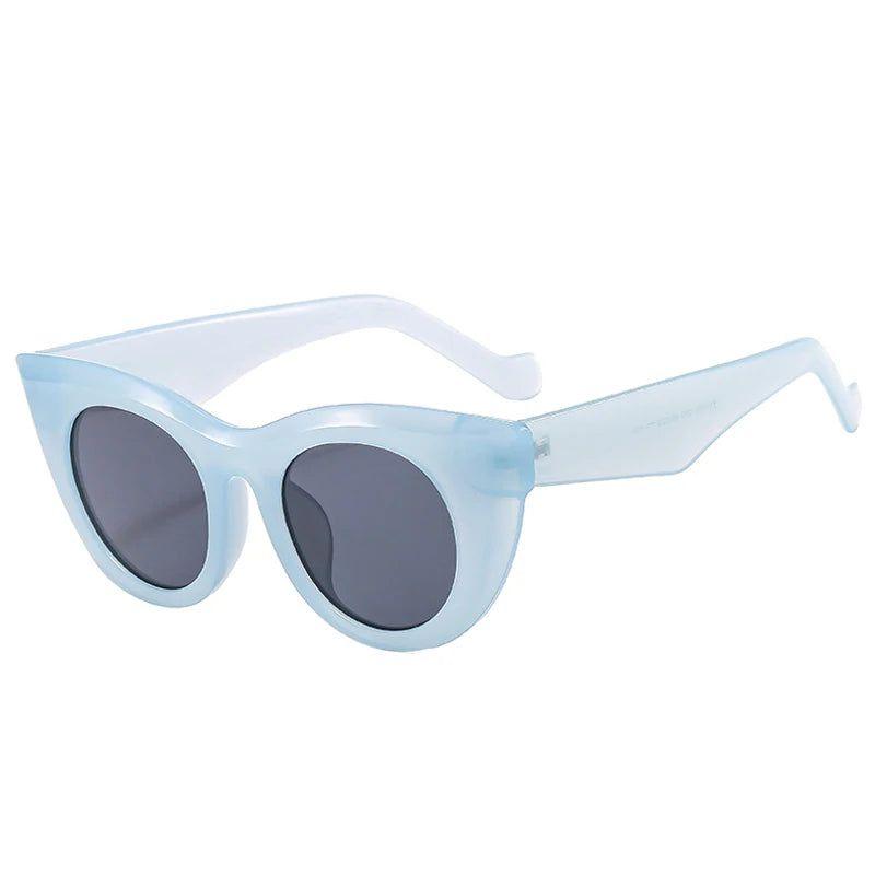 Trendy Cat Eye Jelly Sunglasses with UV400 Protection for Summer Fashion - Lucid Fantasy 