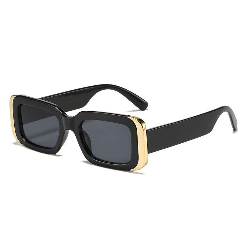 Trendy Jelly Color Retro Rectangle Sunglasses with UV400 Gradient Lenses - Lucid Fantasy 