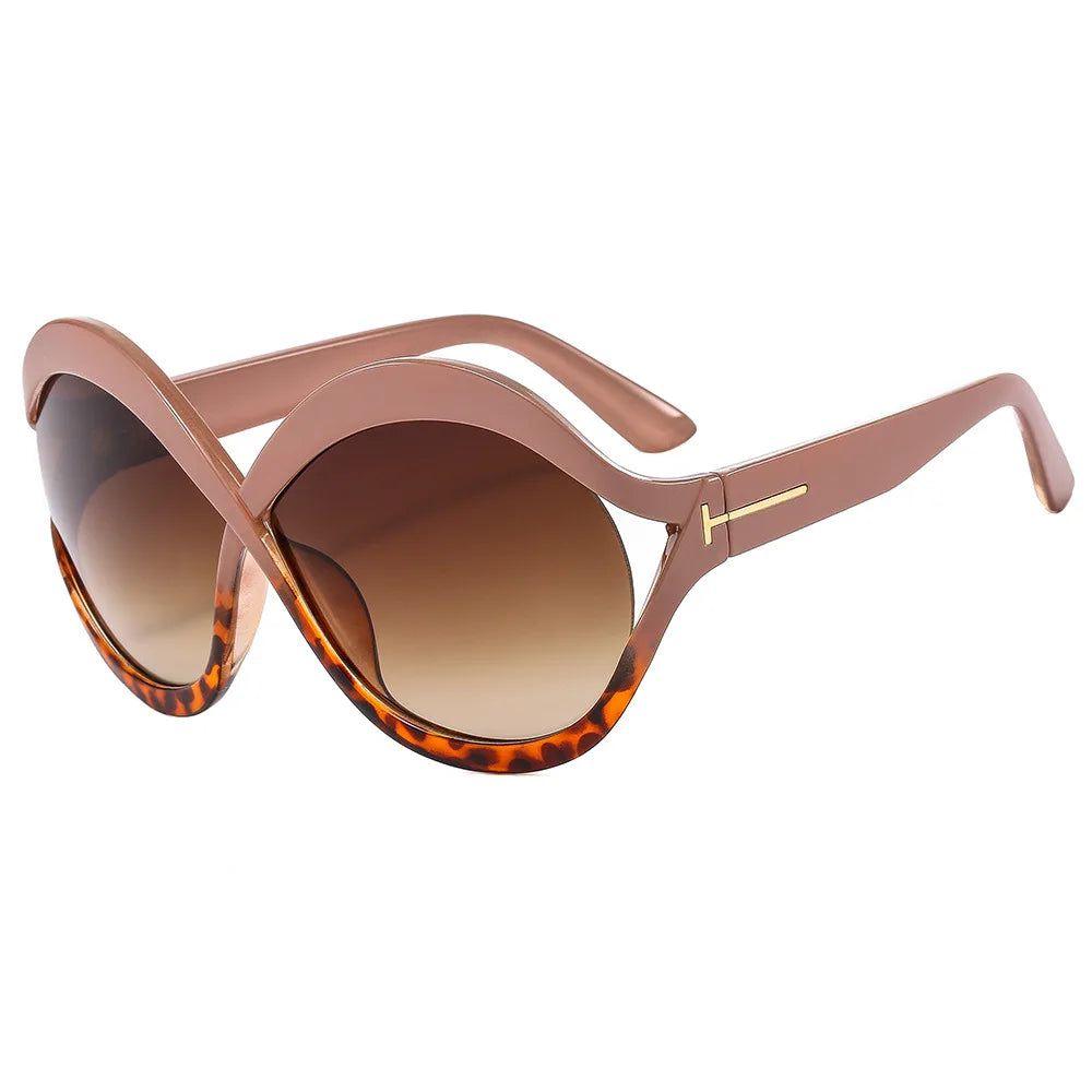 Trendy Oversized Round Sunglasses - Fashion-Forward Eyewear with UV400 Protection - Lucid Fantasy 