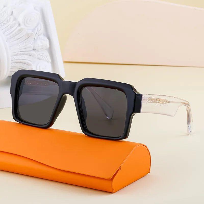 Trendy Oversized Square UV400 Sunglasses for Ultimate Eye Protection - Lucid Fantasy 