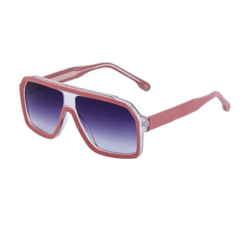 Trendy Oversized UV400 Pilot Sunglasses for Fashion Enthusiasts - Lucid Fantasy 