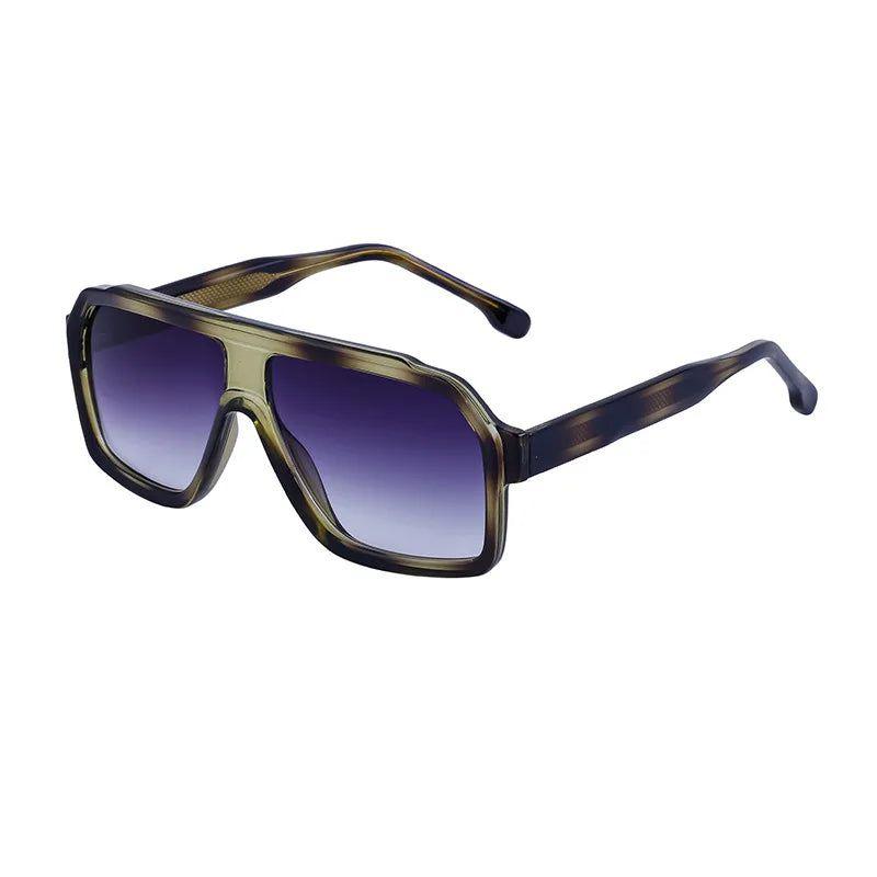 Trendy Oversized UV400 Pilot Sunglasses for Fashion Enthusiasts - Lucid Fantasy 