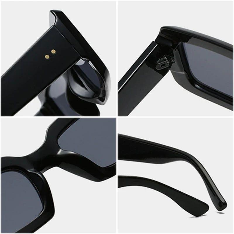 Trendy Retro Jelly Color Rectangle Sunglasses with UV400 Protection - Lucid Fantasy 