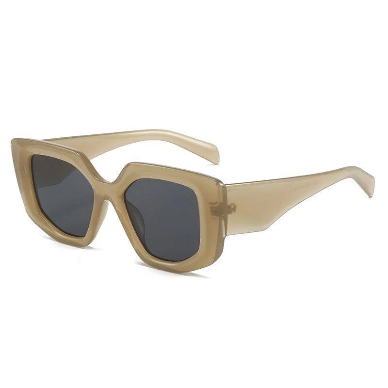 Trendy Retro Polygon Square Sunglasses with Jelly Frames and UV400 Protection - Lucid Fantasy 