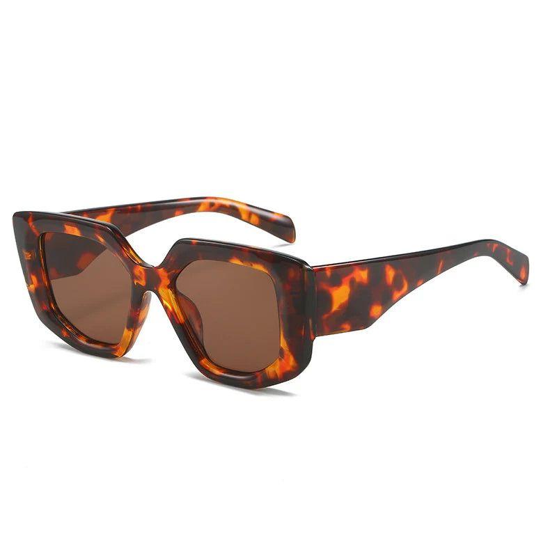 Trendy Retro Polygon Square Sunglasses with Jelly Frames and UV400 Protection - Lucid Fantasy 