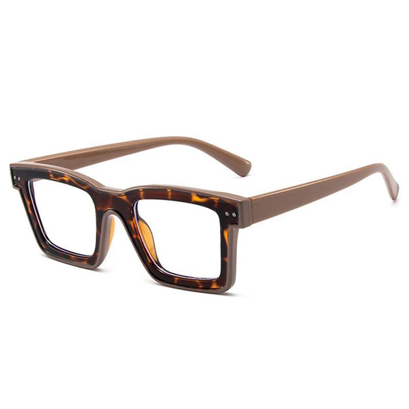 Trendy Square Candy-Colored Anti-Blue Light Glasses with Stylish Frames - Lucid Fantasy 