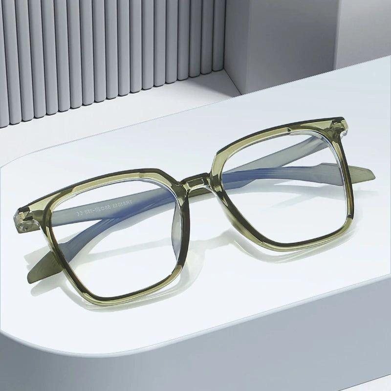 Trendy Square Clear Anti-Blue Light Optical Glasses Frame - Lucid Fantasy 