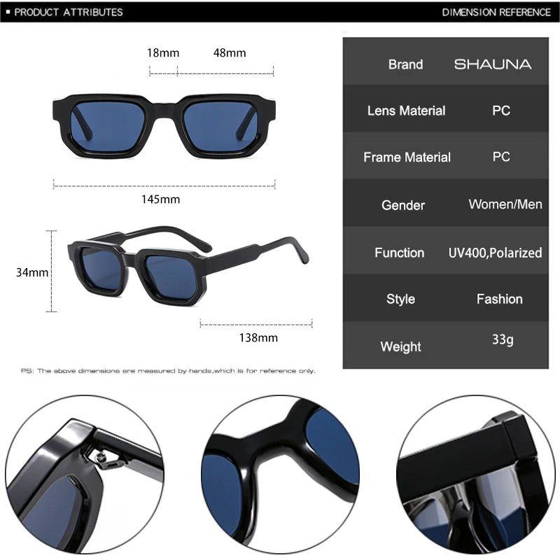 Trendy Square Lens Sunglasses with UV400 Protection - Lucid Fantasy 