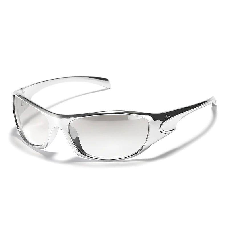 Trendy Y2K Oval Sports Sunglasses with UV400 Protection - Lucid Fantasy 