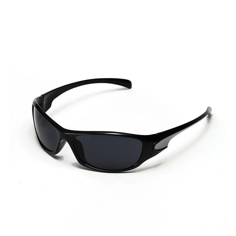 Trendy Y2K Oval Sports Sunglasses with UV400 Protection - Lucid Fantasy 