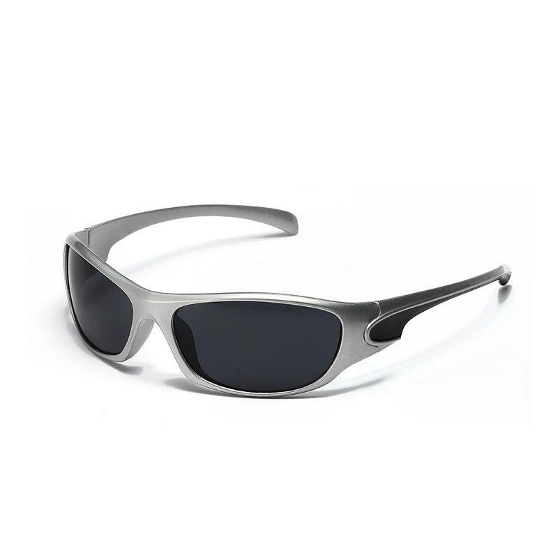 Trendy Y2K Oval Sports Sunglasses with UV400 Protection - Lucid Fantasy 