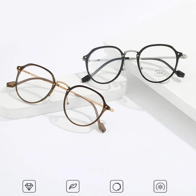 Ultralight Retro Round Glasses for Blue Light Protection and Eye Comfort - Lucid Fantasy 