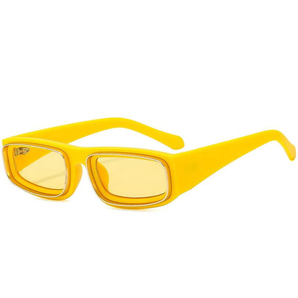 Vibrant Fashion Rectangle Sunglasses Vintage Eyewear UV400 Fashion Shades-Lucid Fantasy