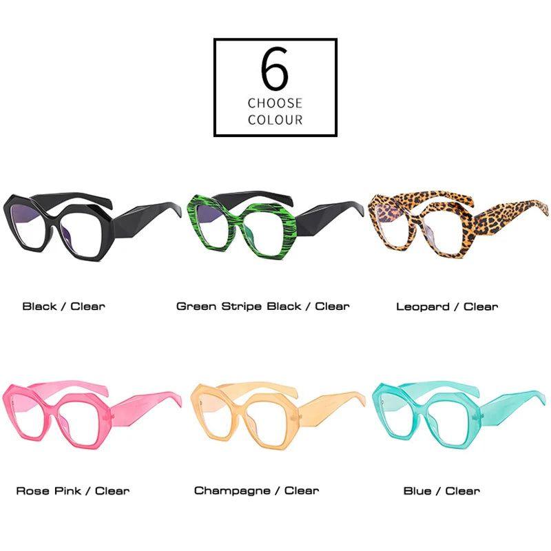 Vibrant Retro Cat Eye Glasses with Anti-Blue Light Protection and Spring Hinges - Lucid Fantasy 