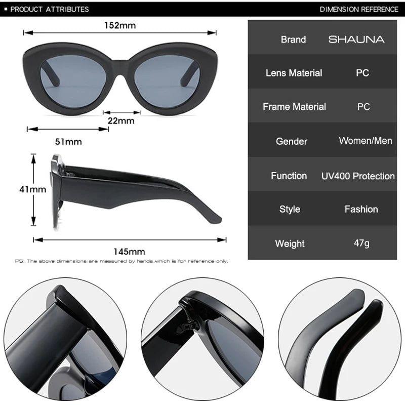 Vibrant Retro Cat Eye Sunglasses with UV400 Protection for Ultimate Style - Lucid Fantasy 