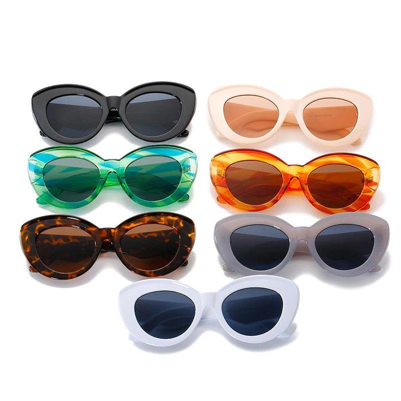 Vibrant Retro Cat Eye Sunglasses with UV400 Protection for Ultimate Style - Lucid Fantasy 