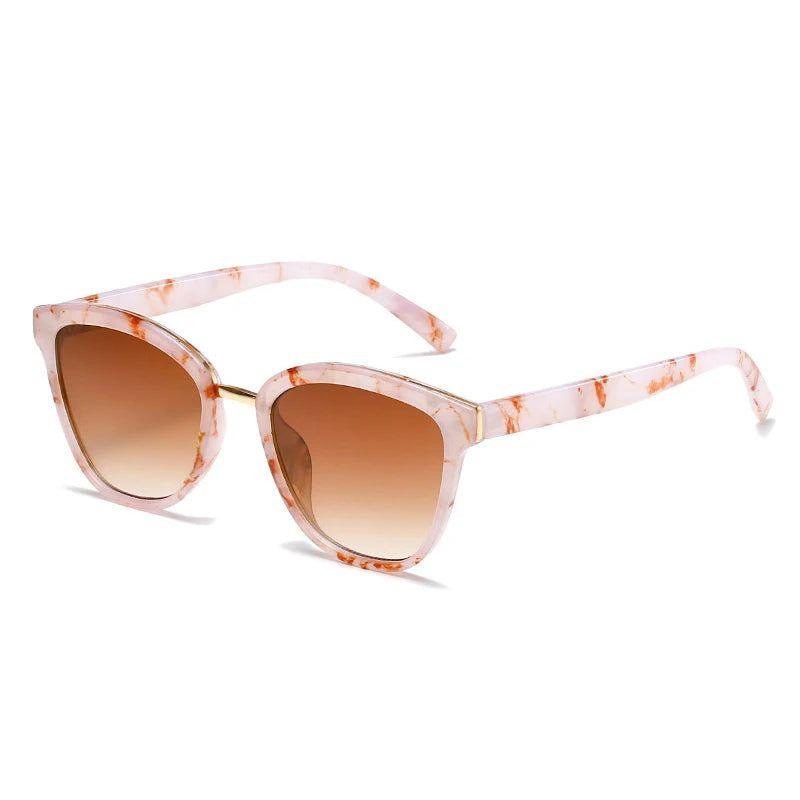 Vibrant Retro Cat Eye Sunglasses with UV400 Protection - Lucid Fantasy 