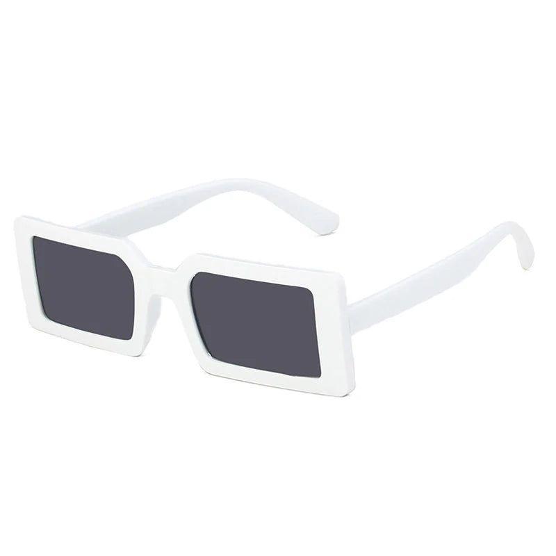 Vibrant Retro Rectangle Sunglasses with UV400 Protection - Lucid Fantasy 