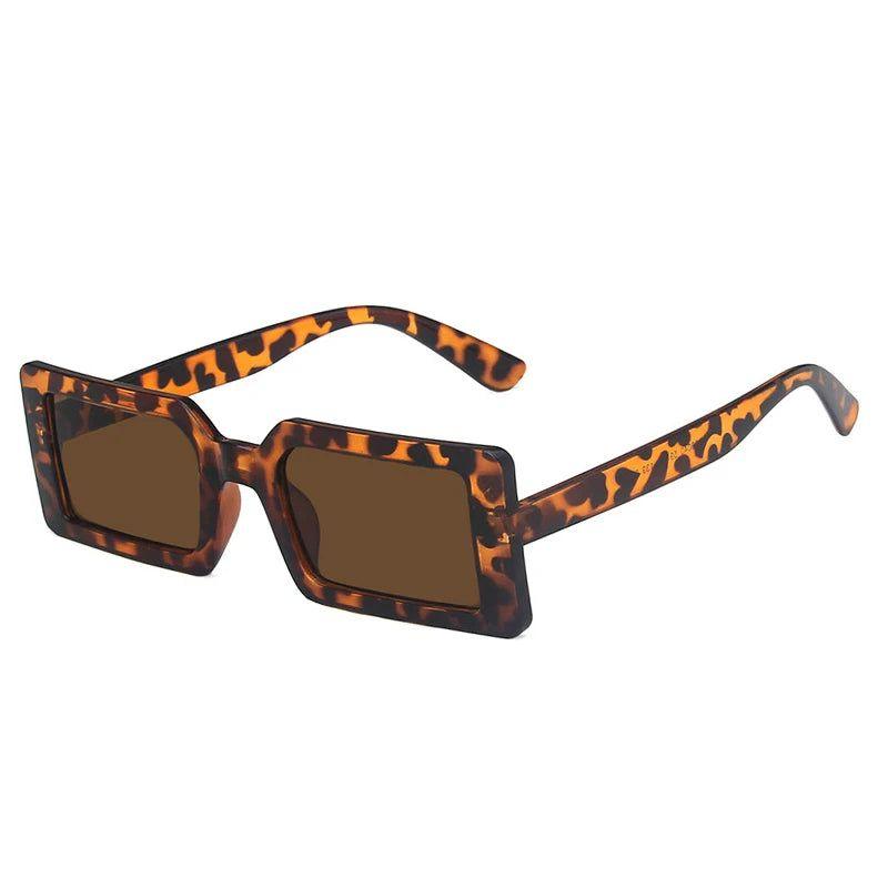 Vibrant Retro Rectangle Sunglasses with UV400 Protection - Lucid Fantasy 