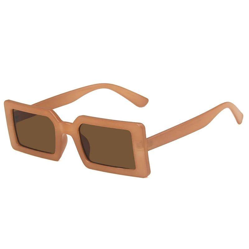 Vibrant Retro Rectangle Sunglasses with UV400 Protection - Lucid Fantasy 